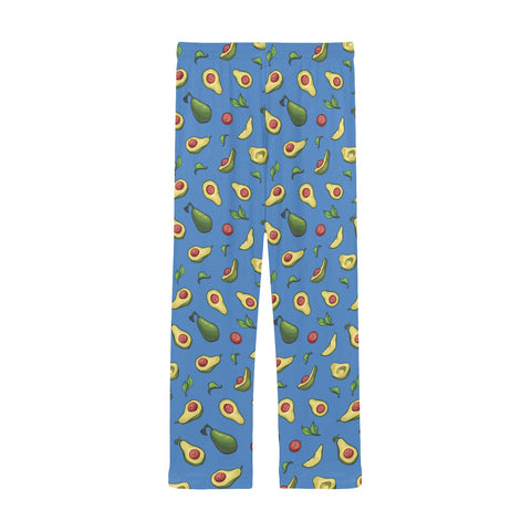 Happy-Avocado-Mens-Pajama-Blue-Back-View