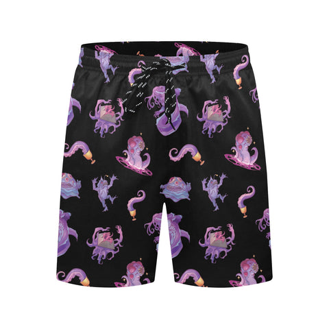 Eldritch-Horror-Men's-Swim-Trunks-Black-Front-View
