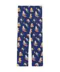 Frogs-in-Action-Mens-Pajama-Blue-Back-View