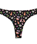 Easter-Womens-Thong-Black-Product-Front-View