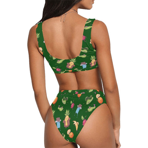 Flirty Fruit Two Piece Bikini Swimsuit