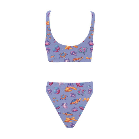 Sea-Life-Womens-Bikini-Set-Lavender-Back-View
