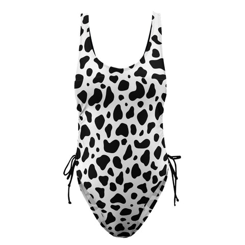 100%-Grass-Fed-Women's-One-Piece-Swimsuit-Black-Product-Front-View