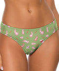Bunny-Womens-Thong-Light-Green-Model-Front-View