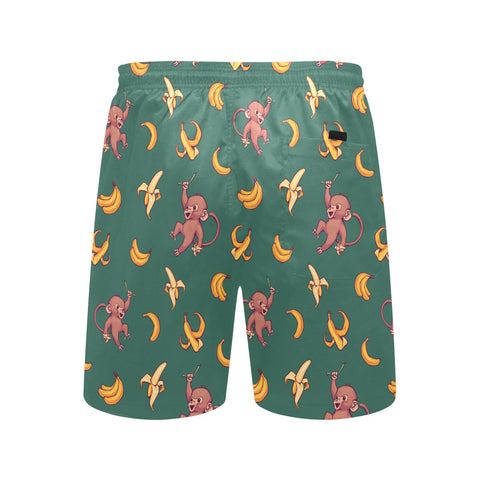 Baby-Monkey-Mens-Swim-Trunks-Greeen-Back-View
