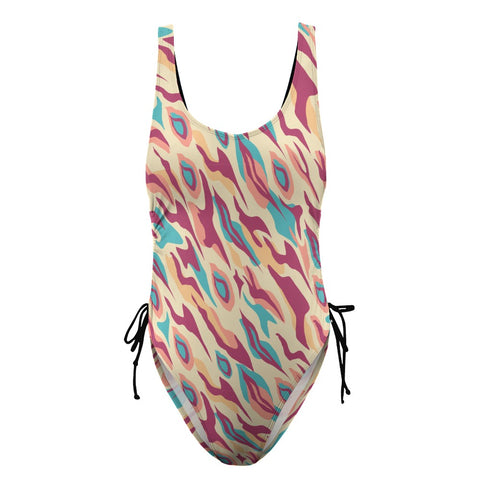 Exotic-Women's-One-Piece-Swimsuit-Red-Exotic-Product-Front-View