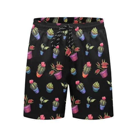 House-Plant-Mens-Swim-Trunks-Black-Front-View