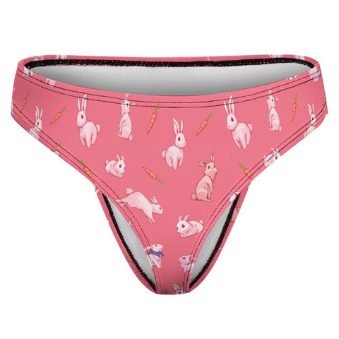 Bunny-Womens-Thong-Coral-Product-Front-View