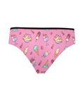 Banana-Split-Womens-Hipster-Underwear-Pink-Product-Front-View