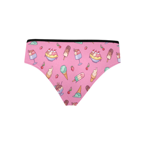 Banana-Split-Womens-Hipster-Underwear-Pink-Product-Front-View