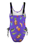 Flirty-Fruit-Women's-One-Piece-Swimsuit-Purple-Product-Back-View