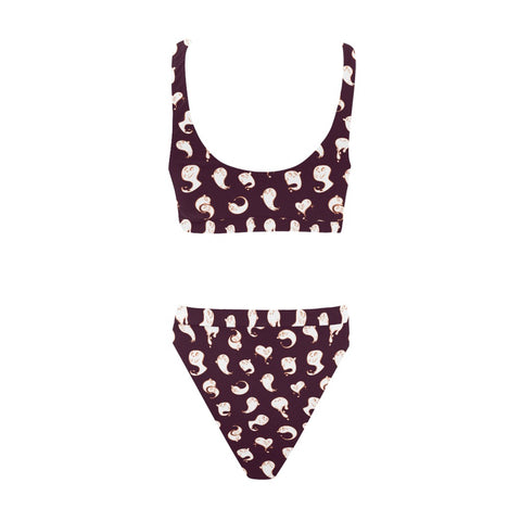 Retro-Ghost-Womens-Bikini-Set-Midnight-Purple-Back-View
