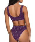 Black-Widow-Women's-Two-Piece-Bikini-Dark-Purple-Model-Back-View