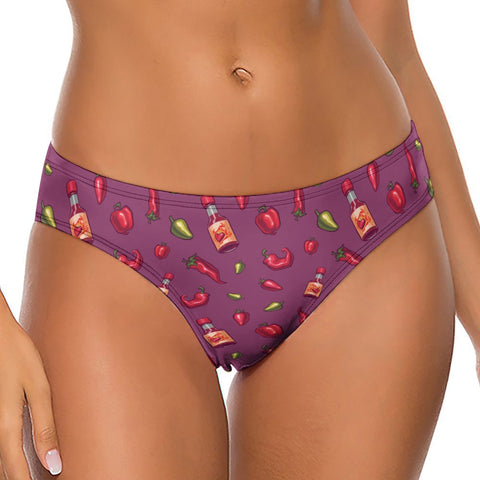 Spicy-Womens-Thong-Magenta-Model-Front-View