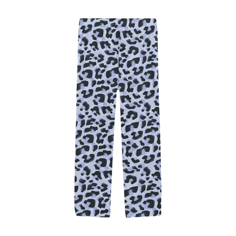 Animal-Print-Mens-Pajama-Snow-Leopard-Front-View