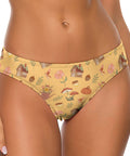 Cottage-Core-Womens-Thong-Yellow-Model-Front-View