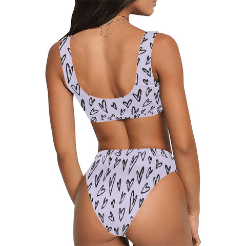Crazy-Hearts-Womens-Bikini-Set-Lavender-Model-Back-View