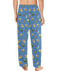 Happy-Avocado-Mens-Pajama-Blue-Model-Back-View