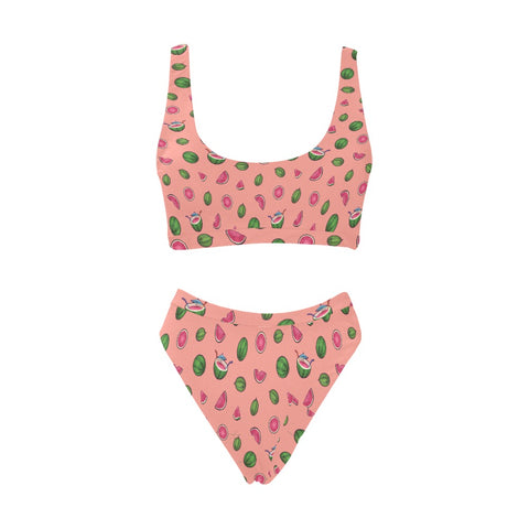 Watermelon-Womens-Bikini-Set-Pink-Front-View