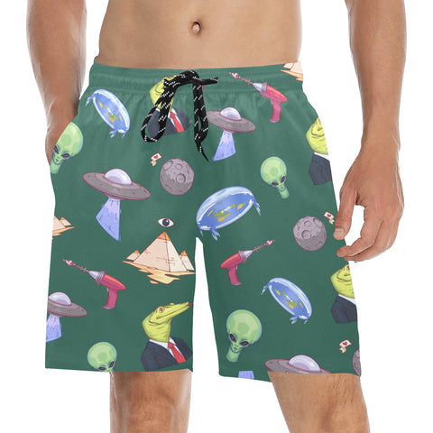Conspiracy Theory Men's Swim Trunks