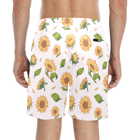 Sunflower-Men's-Swim-Trunks-Snow-Model-Back-View
