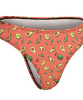 Happy-Avocado-Womens-Thong-Orange-Product-Side-View