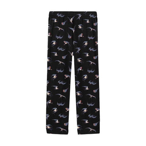 Sparrow-Mens-Pajama-Black-Front-View