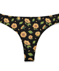 Sunflower-Womens-Thong-Black-Product-Front-View