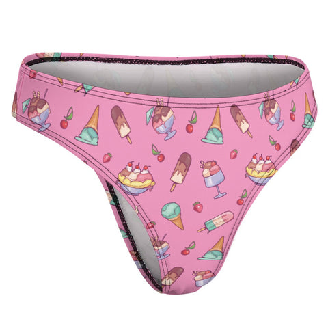 Banana-Split-Womens-Thong-Hot-Pink-Product-Side-View