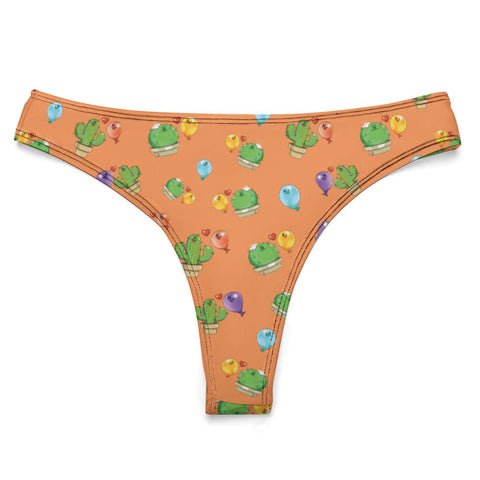 Opposites-Attract-Women's-Thong-Orange-Product-Front-View
