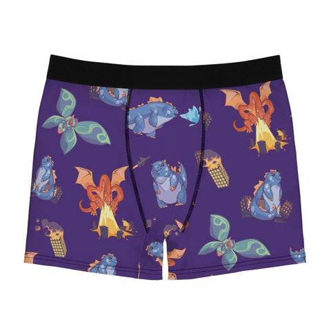Cute-Kaijus-Mens-Boxer-Briefs-Purple-Front-View