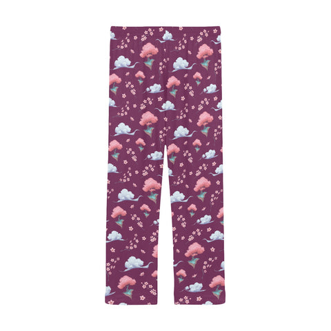 Sakura-Tree-Mens-Pajama-Magenta-Back-View