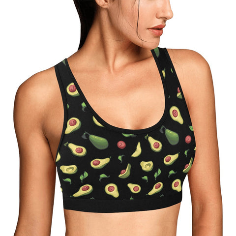 Happy-Avocado-Womens-Bralette-Black-Model-Side-View