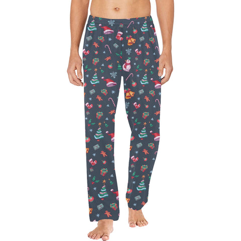 Christmas-Mens-Pajama-Charcoal-Model-Front-View
