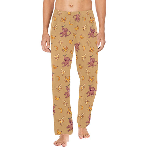 Baby-Monkey-Mens-Pajama-Mustard-Model-Front-View