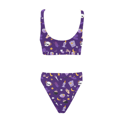 Witch-Core-Womens-Bikini-Set-Purple-Back-View