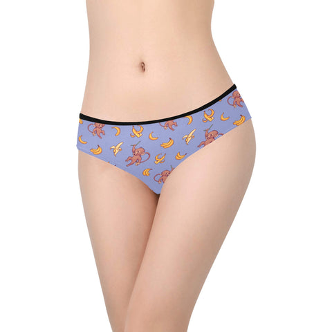 Baby-Monkey-Womens-Hipster-Underwear-Light-Purple-Model-Front-View