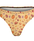 Thanks-Giving-Women's-Thong-Yellow-Product-Back-View