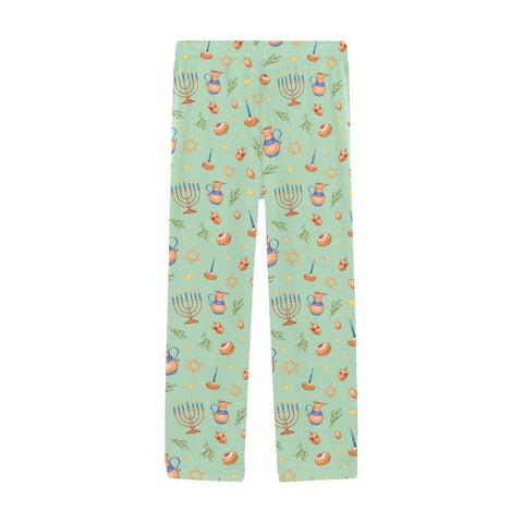 Hanukkah-Mens-Pajama-Pastel-Green-Front-View