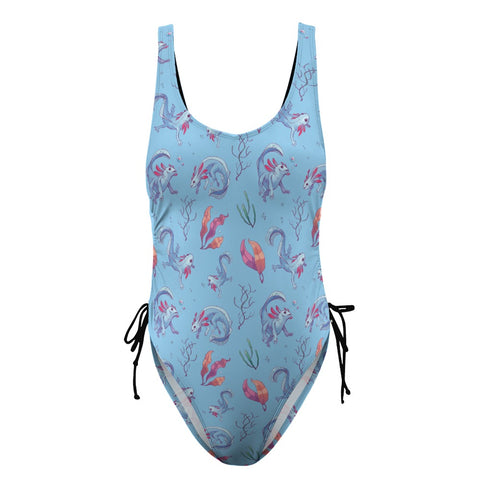 Axolotl-Women's-One-Piece-Swimsuit-Sky-Blue-Product-Back-View