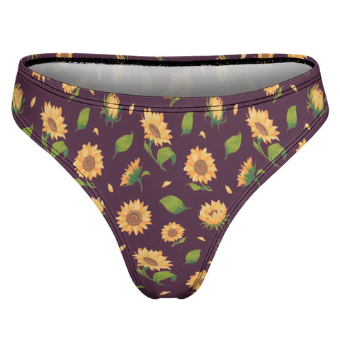 Sunflower-Womens-Thong-Dark-Purple-Product-Back-View