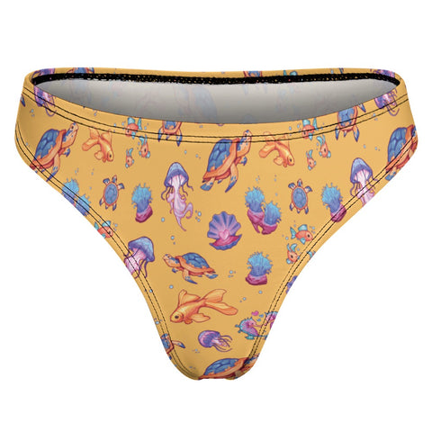 Sea-Life-Womens-Thong-Gold-Product-Back-View