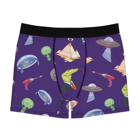 Conspiracy-Theory-Mens-Boxer-Briefs-Purple-Front-View