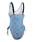 Mushroom-Womens-One-Piece-Swimsuit-Sky-Blue-Product-Side-View