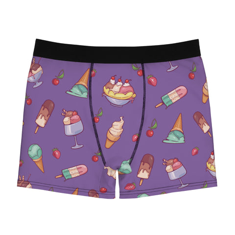 Banana-Split-Mens-Boxer-Briefs-Light-Purple-Front-View