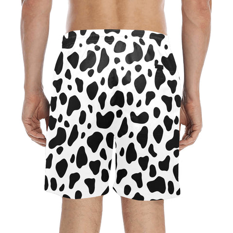 100%-Grass-Fed-Men's-Swim-Trunks-Black-Model-Back-View