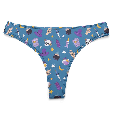 Witch-Core-Womens-Thong-Sky-Blue-Product-Front-View