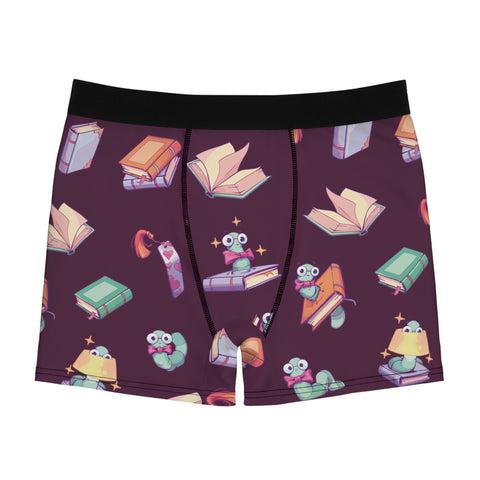 Book-Worm-Mens-Boxer-Briefs-Eggplant-Front-View