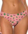Watermelon-Womens-Thong-Pink-Model-Front-View