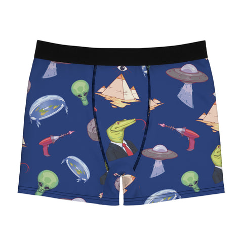 Conspiracy-Theory-Mens-Boxer-Briefs-Royal-Blue-Front-View